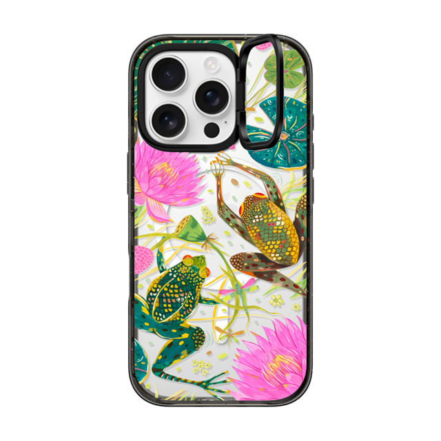 Grace Andersson x CASETiFY iPhone 16 Pro Case Animal,Nature Black インパクトリングスタンドケース MagSafe対応 A Lily Pond by Grace Andersson Mother's Day Grace Andersson x CASETiFY iPhone 16 Pro Case Animal,Nature Black インパクトリングスタンドケース MagSafe対応 A Lily Pond by Grace Andersson Mother's Day