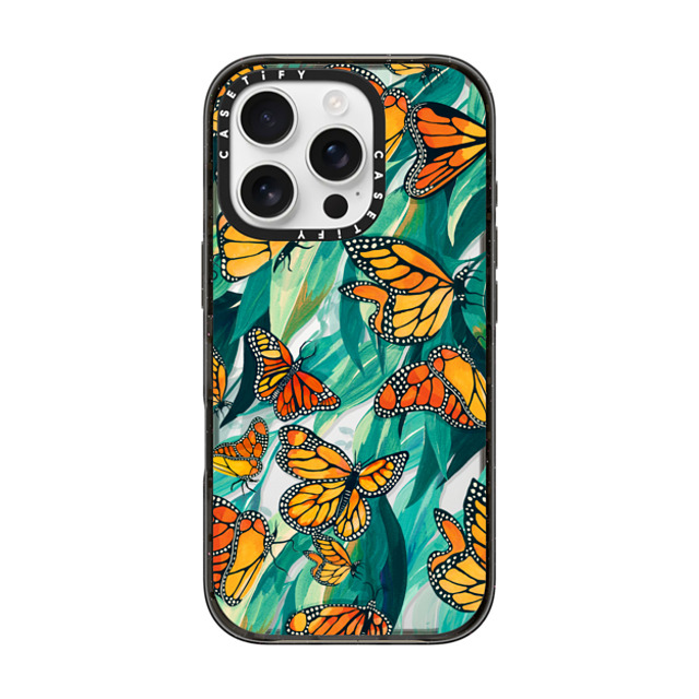 Grace Andersson x CASETiFY iPhone 16 Pro Case Animal,Nature Black インパクトケース The Monarch by Grace Andersson Mother's Day Grace Andersson x CASETiFY iPhone 16 Pro Case Animal,Nature Black インパクトケース The Monarch by Grace Andersson Mother's Day