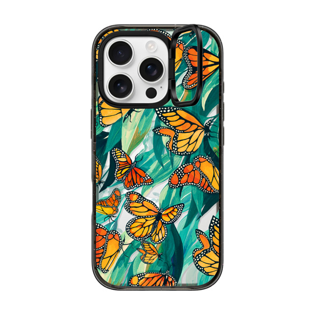 Grace Andersson x CASETiFY iPhone 16 Pro Case Animal,Nature Black インパクトリングスタンドケース MagSafe対応 The Monarch by Grace Andersson Mother's Day Grace Andersson x CASETiFY iPhone 16 Pro Case Animal,Nature Black インパクトリングスタンドケース MagSafe対応 The Monarch by Grace Andersson Mother's Day