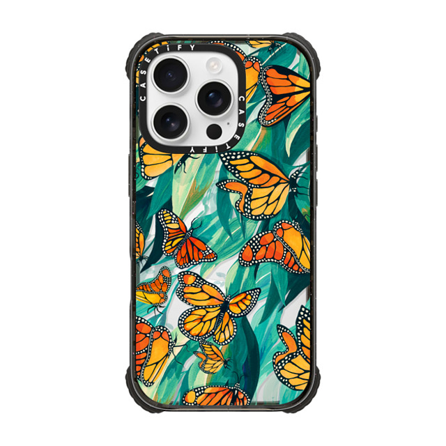 Grace Andersson x CASETiFY iPhone 16 Pro ケース Animal,Nature ブラック ウルトラ インパクトケース MagSafe 対応 The Monarch by Grace Andersson Father's Day Grace Andersson x CASETiFY iPhone 16 Pro ケース Animal,Nature ブラック ウルトラ インパクトケース MagSafe 対応 The Monarch by Grace Andersson Father's Day