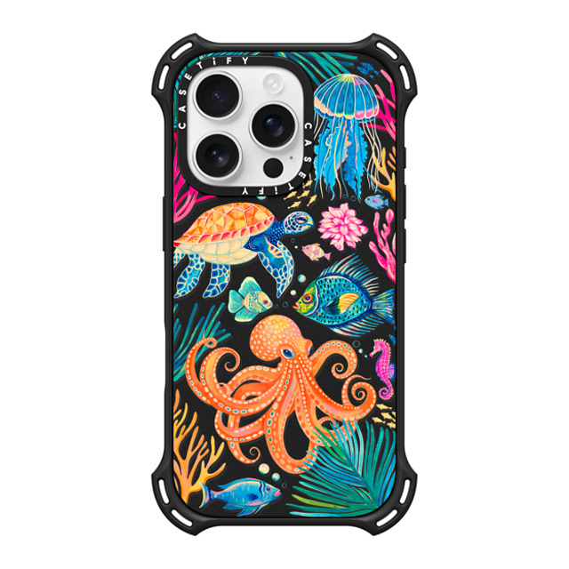Grace Andersson x CASETiFY iPhone 16 Pro Case Matte Black バウンスケース Under the Sea 2 by Grace Andersson Grace Andersson x CASETiFY iPhone 16 Pro Case Matte Black バウンスケース Under the Sea 2 by Grace Andersson