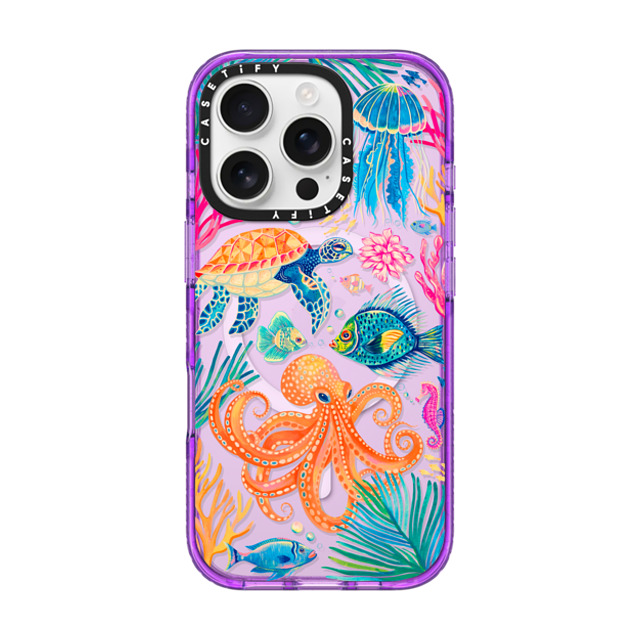 Grace Andersson x CASETiFY iPhone 16 Pro Case パープル インパクトケース MagSafe対応 Under the Sea 2 by Grace Andersson Grace Andersson x CASETiFY iPhone 16 Pro Case パープル インパクトケース MagSafe対応 Under the Sea 2 by Grace Andersson