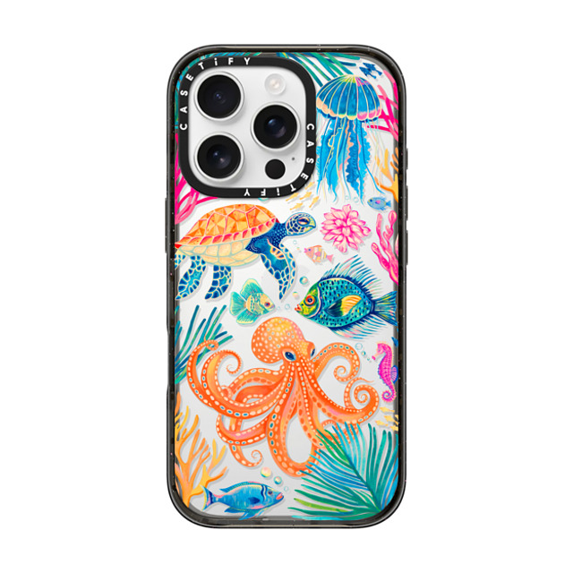 Grace Andersson x CASETiFY iPhone 16 Pro ケース ブラック インパクトケース Under the Sea 2 by Grace Andersson