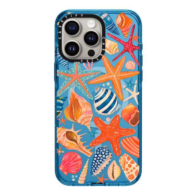 Grace Andersson x CASETiFY iPhone 15 Pro Max Case Animal,Nature Cyan Blue Impact Case MagSafe Compatible Sea Shells by Grace Andersson Back to School Grace Andersson x CASETiFY iPhone 15 Pro Max Case Animal,Nature Cyan Blue Impact Case MagSafe Compatible Sea Shells by Grace Andersson Back to School