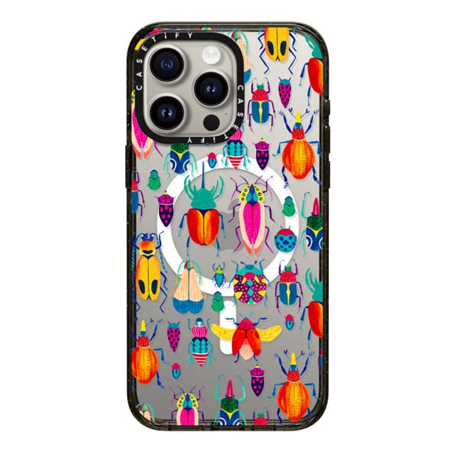 Grace Andersson x CASETiFY iPhone 15 Pro Max ケース ブラック インパクトケース MagSafe対応 Bugs by Grace Andersson