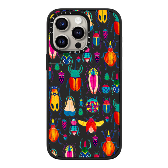 Grace Andersson x CASETiFY iPhone 15 Pro Max ケース マットブラック インパクトケース MagSafe対応 Bugs by Grace Andersson