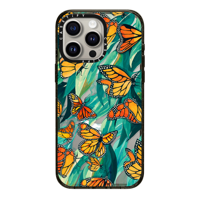 Grace Andersson x CASETiFY iPhone 15 Pro Max Case Animal,Nature Black Impact Case MagSafe Compatible The Monarch by Grace Andersson Mother's Day Grace Andersson x CASETiFY iPhone 15 Pro Max Case Animal,Nature Black Impact Case MagSafe Compatible The Monarch by Grace Andersson Mother's Day
