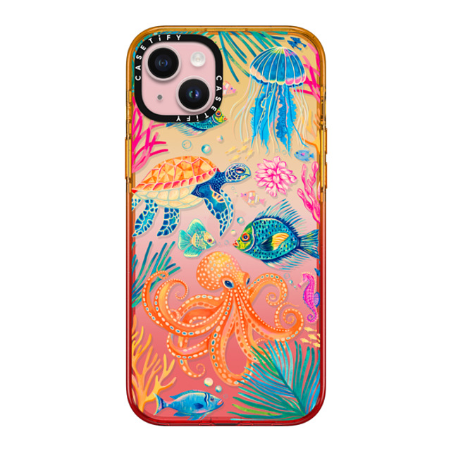Grace Andersson x CASETiFY iPhone 15 Plus Case Peach Haze Impact Case Under the Sea 2 by Grace Andersson Grace Andersson x CASETiFY iPhone 15 Plus Case Peach Haze Impact Case Under the Sea 2 by Grace Andersson