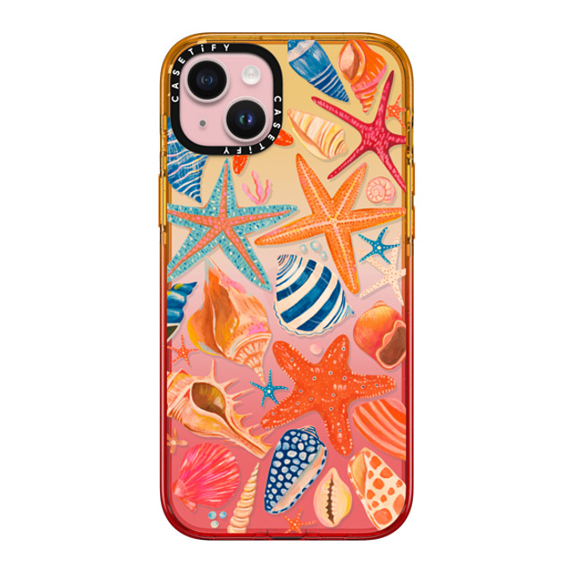 Grace Andersson x CASETiFY iPhone 15 Plus Case Animal,Nature Peach Haze Impact Case Sea Shells by Grace Andersson Mother's Day Grace Andersson x CASETiFY iPhone 15 Plus Case Animal,Nature Peach Haze Impact Case Sea Shells by Grace Andersson Mother's Day