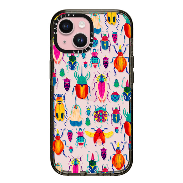 Grace Andersson x CASETiFY iPhone 15 ケース ブラック インパクトケース Bugs by Grace Andersson