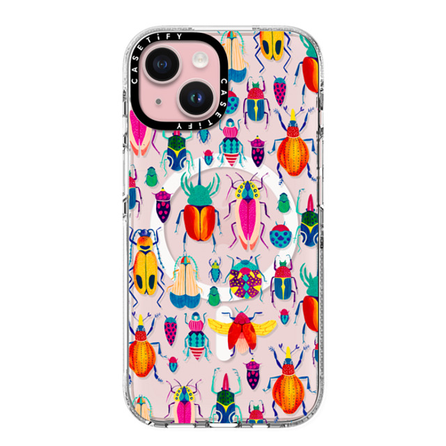 Grace Andersson x CASETiFY iPhone 15 ケース クリア クリア ケース MagSafe対応 Bugs by Grace Andersson