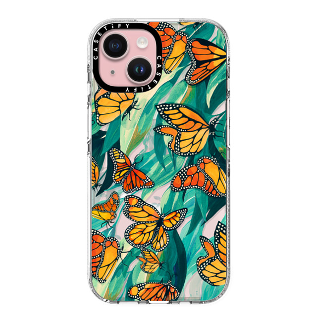 Grace Andersson x CASETiFY iPhone 15 Case Animal,Nature Clear Clear Case MagSafe Compatible The Monarch by Grace Andersson Mother's Day Grace Andersson x CASETiFY iPhone 15 Case Animal,Nature Clear Clear Case MagSafe Compatible The Monarch by Grace Andersson Mother's Day