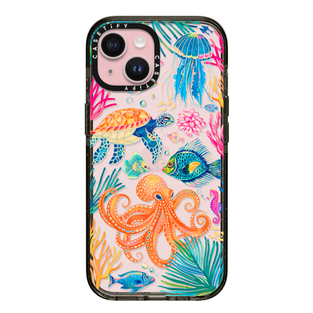 Grace Andersson x CASETiFY iPhone 15 ケース ブラック インパクトケース Under the Sea 2 by Grace Andersson