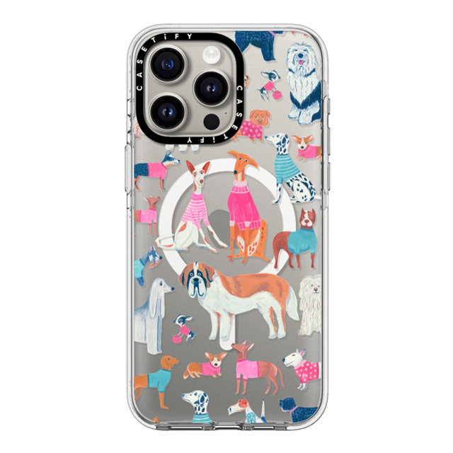 Grace Andersson x CASETiFY iPhone 15 Pro Max ケース クリア クリア ケース MagSafe対応 Dogs by Grace Andersson