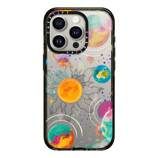 Grace Andersson x CASETiFY iPhone 15 Pro ケース ブラック インパクトケース Intergalactic by Grace Andersson