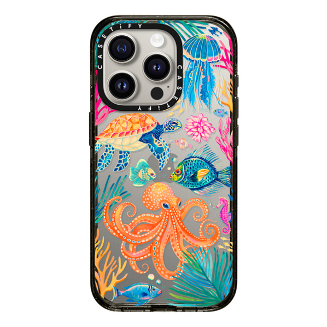 Grace Andersson x CASETiFY iPhone 15 Pro ケース ブラック インパクトケース Under the Sea 2 by Grace Andersson