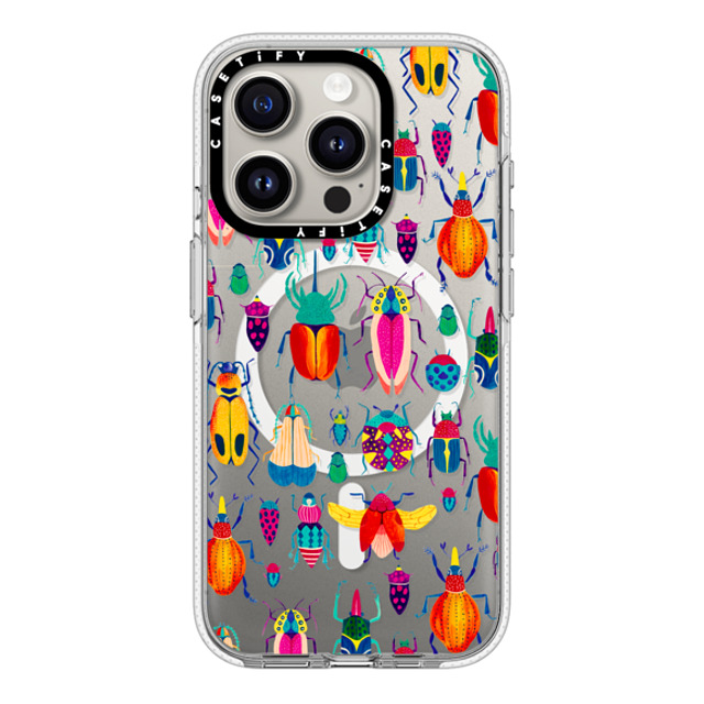 Grace Andersson x CASETiFY iPhone 15 Pro ケース クリア クリア ケース MagSafe対応 Bugs by Grace Andersson