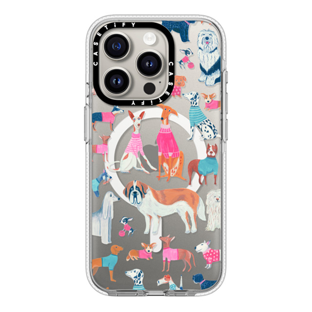 Grace Andersson x CASETiFY iPhone 15 Pro ケース クリア クリア ケース MagSafe対応 Dogs by Grace Andersson