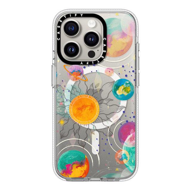 Grace Andersson x CASETiFY iPhone 15 Pro ケース クリア クリア ケース MagSafe対応 Intergalactic by Grace Andersson