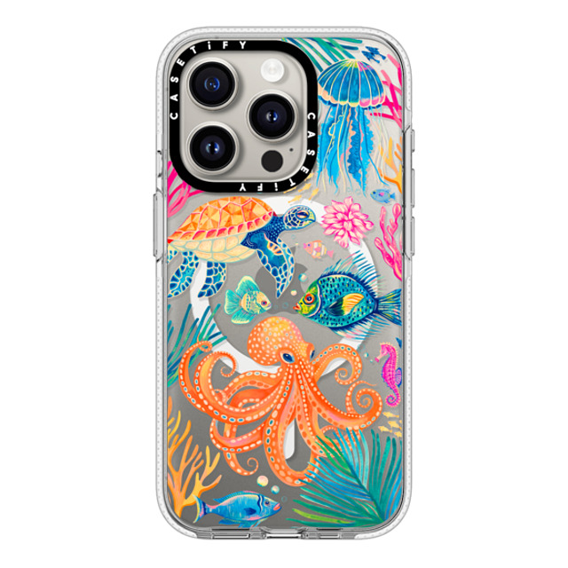 Grace Andersson x CASETiFY iPhone 15 Pro ケース クリア クリア ケース MagSafe対応 Under the Sea 2 by Grace Andersson