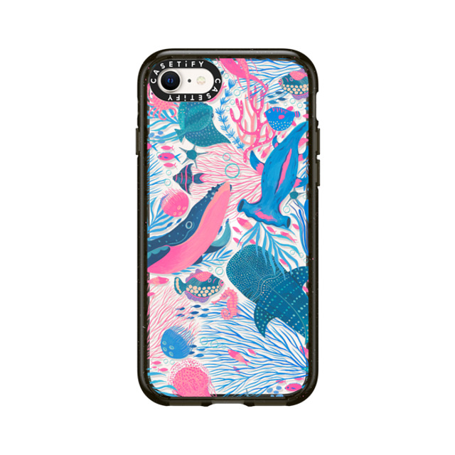 Grace Andersson x CASETiFY iPhone SE (2022) ケース Summer,Ocean ブラック インパクトケース Under the Sea by Grace Andersson Mother's Day Grace Andersson x CASETiFY iPhone SE (2022) ケース Summer,Ocean ブラック インパクトケース Under the Sea by Grace Andersson Mother's Day