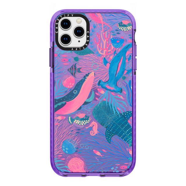 Grace Andersson x CASETiFY iPhone 11 Pro Max ケース Dark Purple インパクトケース Under the Sea by Grace Andersson