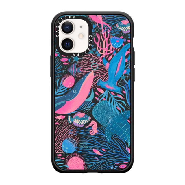 Grace Andersson x CASETiFY iPhone 12 mini ケース マットブラック インパクトケース Under the Sea by Grace Andersson