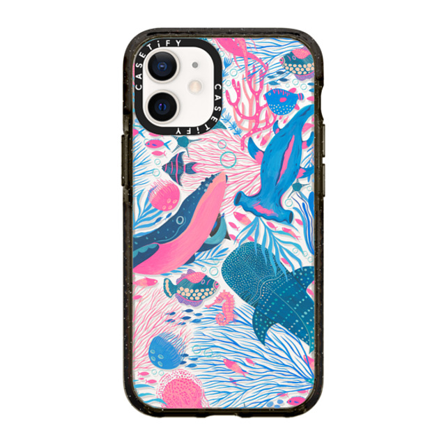 Grace Andersson x CASETiFY iPhone 12 mini ケース ブラック インパクトケース Under the Sea by Grace Andersson