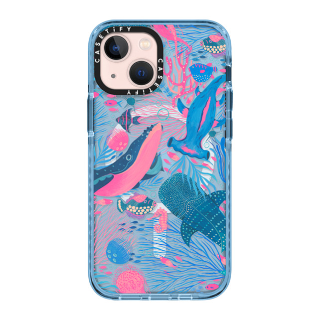 Grace Andersson x CASETiFY iPhone 13 Mini ケース Sierra Blue インパクトケース MagSafe対応 Under the Sea by Grace Andersson