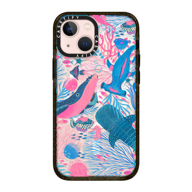 Grace Andersson x CASETiFY iPhone 13 Mini ケース ブラック インパクトケース MagSafe対応 Under the Sea by Grace Andersson