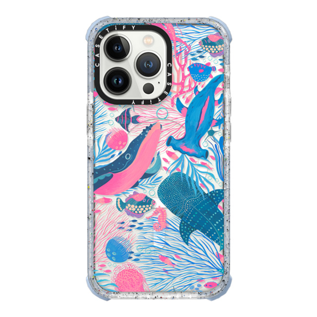 Grace Andersson x CASETiFY iPhone 13 Pro ケース Vapor Blue ウルトラ インパクトケース MagSafe 対応 Under the Sea by Grace Andersson