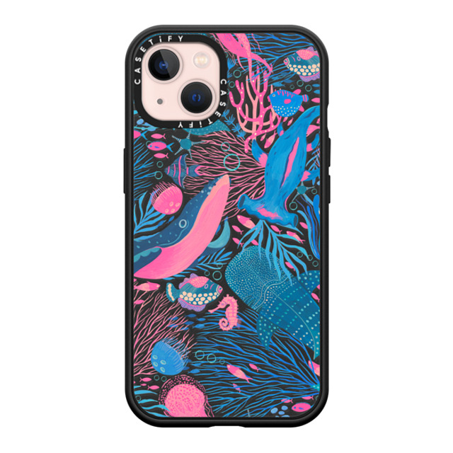 Grace Andersson x CASETiFY iPhone 13 ケース マットブラック インパクトケース MagSafe対応 Under the Sea by Grace Andersson