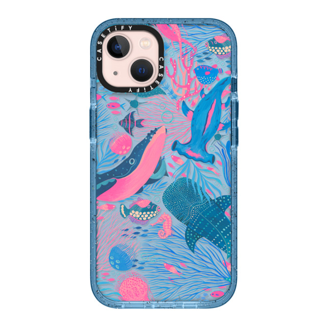 Grace Andersson x CASETiFY iPhone 13 Case Summer,Ocean ベイビーブルー インパクトケース Under the Sea by Grace Andersson Mother's Day Grace Andersson x CASETiFY iPhone 13 Case Summer,Ocean ベイビーブルー インパクトケース Under the Sea by Grace Andersson Mother's Day