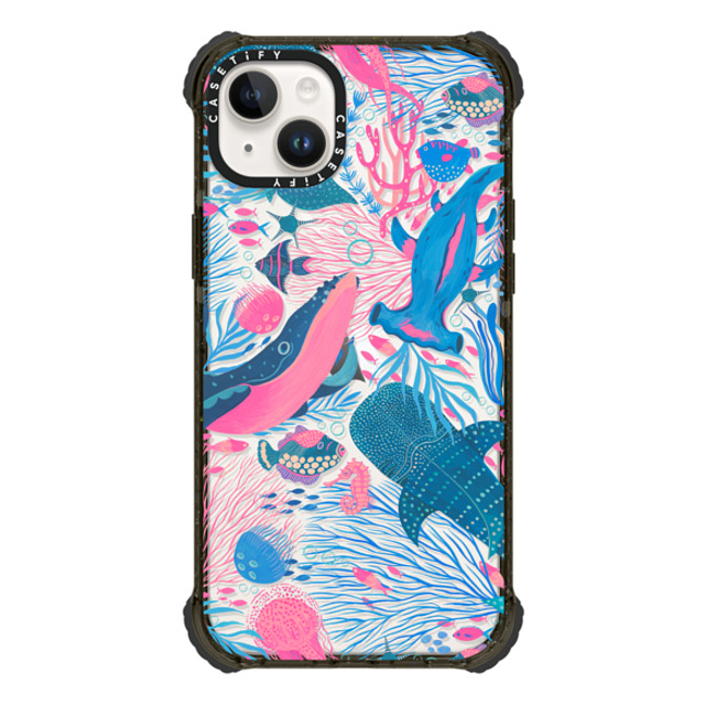 Grace Andersson x CASETiFY iPhone 14 Plus ケース Summer,Ocean ブラック ウルトラインパクトケース Under the Sea by Grace Andersson Father's Day Grace Andersson x CASETiFY iPhone 14 Plus ケース Summer,Ocean ブラック ウルトラインパクトケース Under the Sea by Grace Andersson Father's Day
