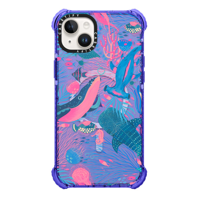 Grace Andersson x CASETiFY iPhone 14 Plus ケース Peri Purple ウルトラ インパクトケース MagSafe 対応 Under the Sea by Grace Andersson