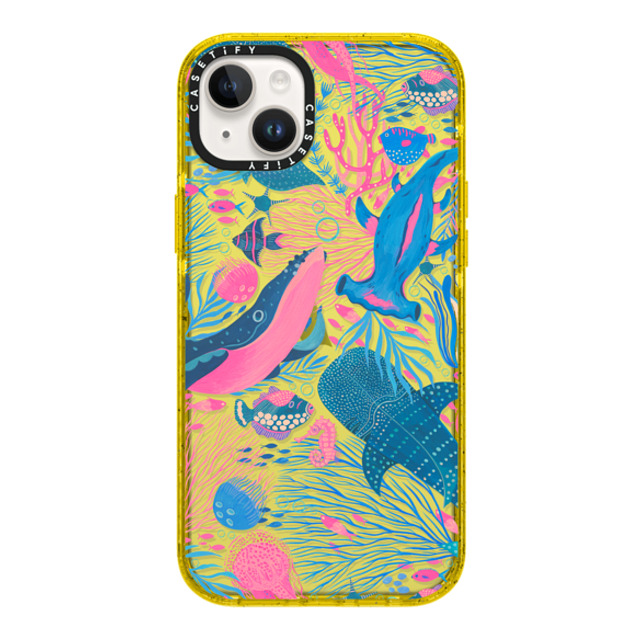 Grace Andersson x CASETiFY iPhone 14 Plus Case イエロー Impact Case Under the Sea by Grace Andersson Grace Andersson x CASETiFY iPhone 14 Plus Case イエロー Impact Case Under the Sea by Grace Andersson