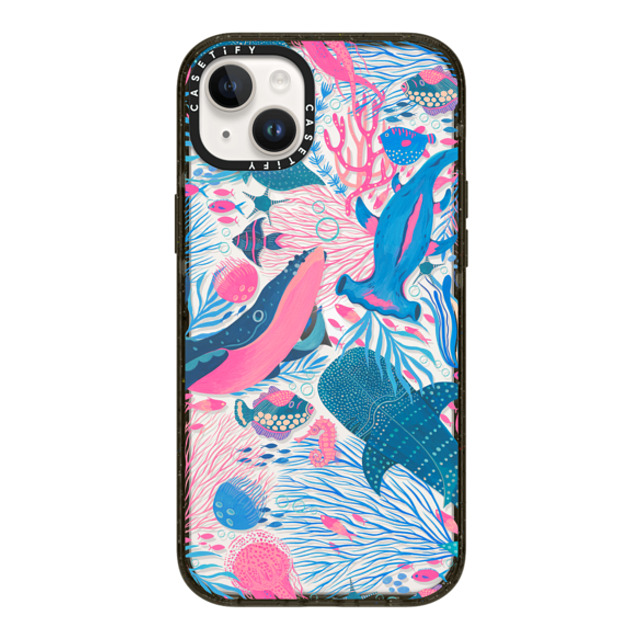 Grace Andersson x CASETiFY iPhone 14 Plus Case Summer,Ocean ブラック インパクトケース Under the Sea by Grace Andersson Mother's Day Grace Andersson x CASETiFY iPhone 14 Plus Case Summer,Ocean ブラック インパクトケース Under the Sea by Grace Andersson Mother's Day