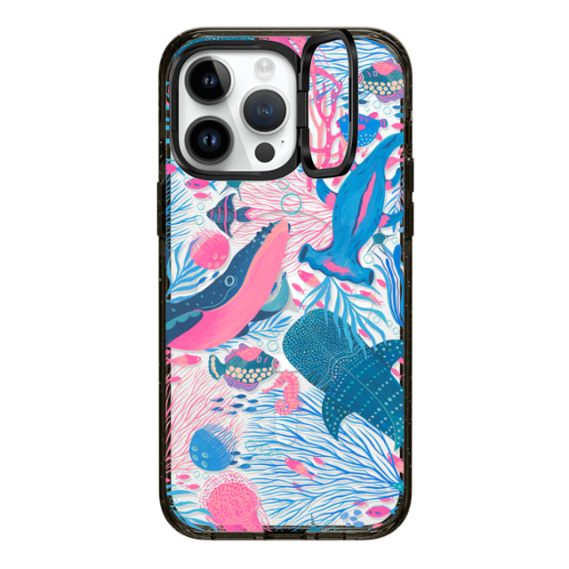 Grace Andersson x CASETiFY iPhone 14 Pro Max Case Summer,Ocean Black インパクトリングスタンドケース MagSafe対応 Under the Sea by Grace Andersson Father's Day Grace Andersson x CASETiFY iPhone 14 Pro Max Case Summer,Ocean Black インパクトリングスタンドケース MagSafe対応 Under the Sea by Grace Andersson Father's Day