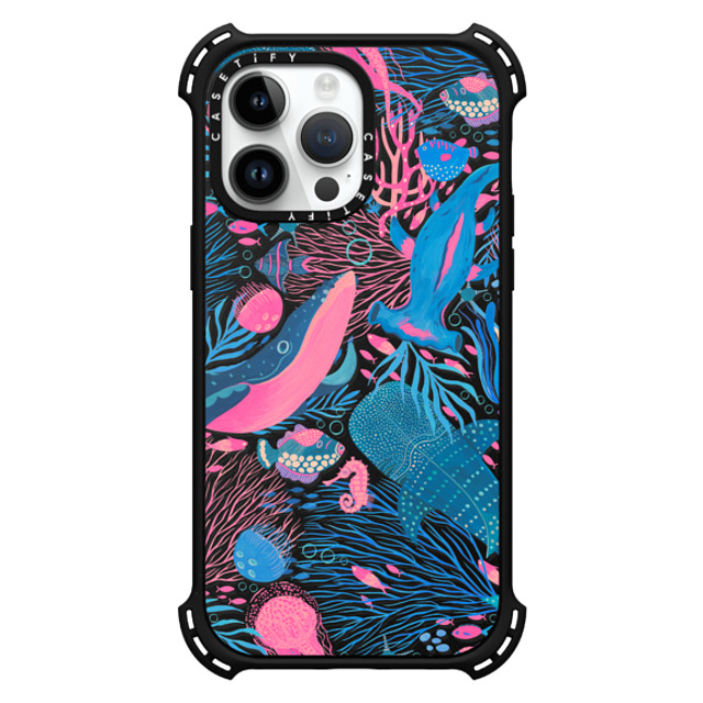 Grace Andersson x CASETiFY iPhone 14 Pro Max ケース マットブラック バウンスケース Under the Sea by Grace Andersson