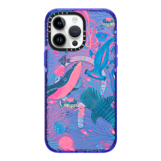 Grace Andersson x CASETiFY iPhone 14 Pro Max Case Summer,Ocean Peri Purple Impact Case MagSafe Compatible Under the Sea by Grace Andersson Father's Day Grace Andersson x CASETiFY iPhone 14 Pro Max Case Summer,Ocean Peri Purple Impact Case MagSafe Compatible Under the Sea by Grace Andersson Father's Day
