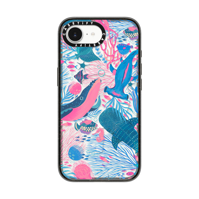 Grace Andersson x CASETiFY iPhone 16e ケース Summer,Ocean ブラック インパクトケース MagSafe対応 Under the Sea by Grace Andersson Mother's Day Grace Andersson x CASETiFY iPhone 16e ケース Summer,Ocean ブラック インパクトケース MagSafe対応 Under the Sea by Grace Andersson Mother's Day