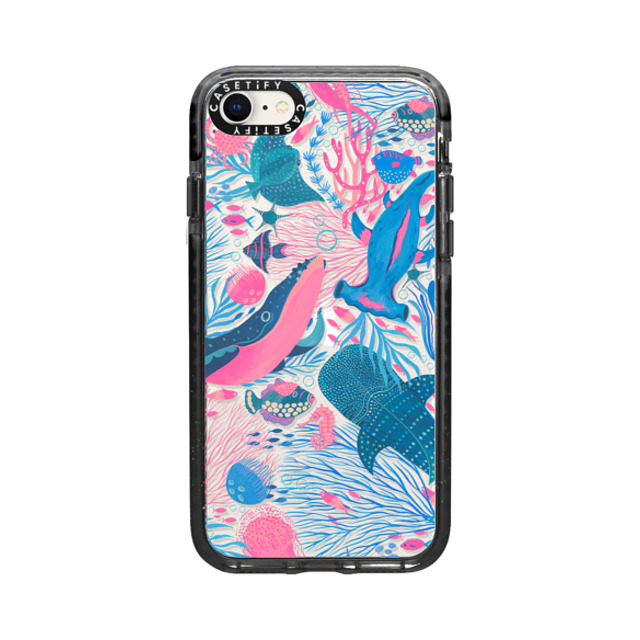 Grace Andersson x CASETiFY iPhone SE (2022) ケース ブラック インパクトケース Under the Sea by Grace Andersson