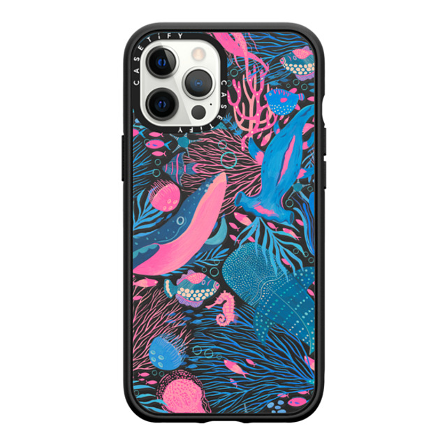 Grace Andersson x CASETiFY iPhone 12 Pro Max ケース Summer,Ocean マットブラック インパクトケース MagSafe対応 Under the Sea by Grace Andersson Back to School Grace Andersson x CASETiFY iPhone 12 Pro Max ケース Summer,Ocean マットブラック インパクトケース MagSafe対応 Under the Sea by Grace Andersson Back to School