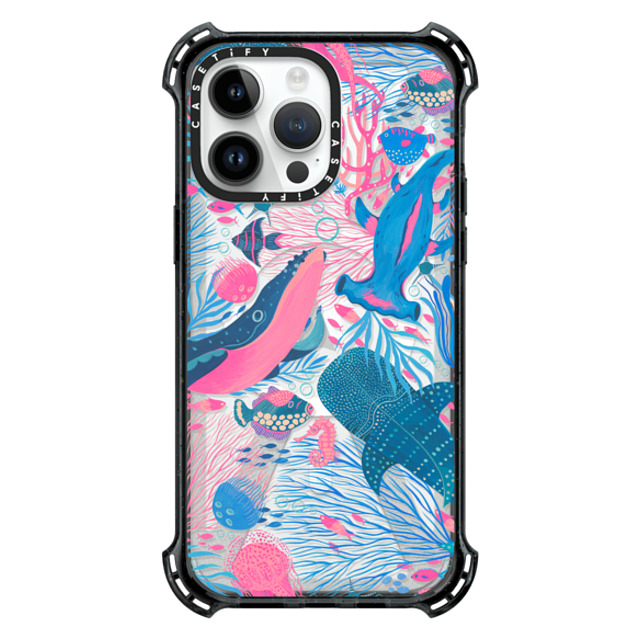 Grace Andersson x CASETiFY iPhone 14 Pro Max Case Black バウンスケース Under the Sea by Grace Andersson Grace Andersson x CASETiFY iPhone 14 Pro Max Case Black バウンスケース Under the Sea by Grace Andersson