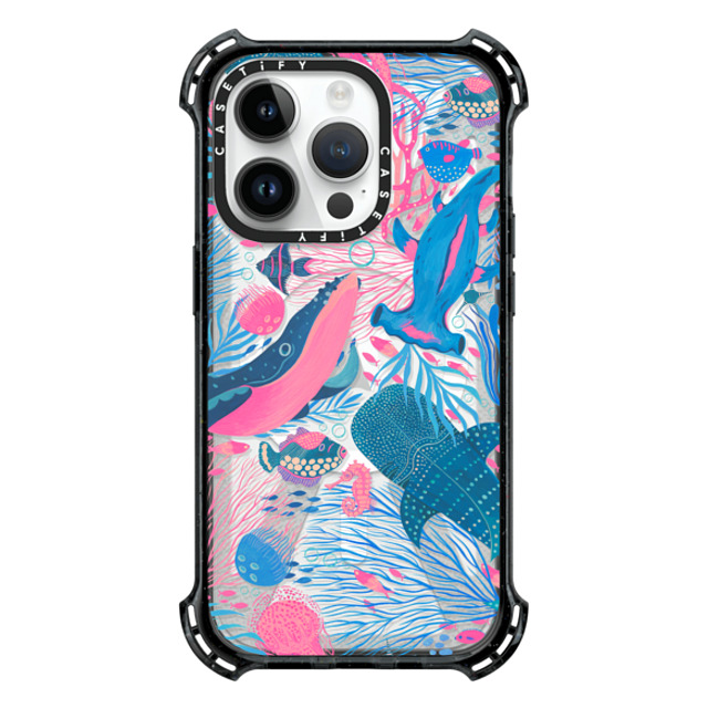 Grace Andersson x CASETiFY iPhone 14 Pro ケース ブラック バウンスケース Under the Sea by Grace Andersson