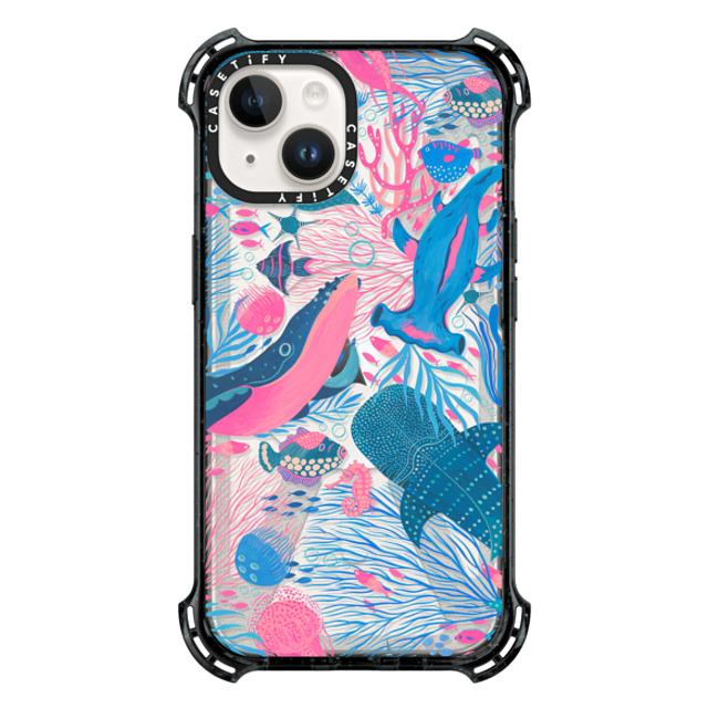 Grace Andersson x CASETiFY iPhone 14 ケース ブラック バウンスケース Under the Sea by Grace Andersson