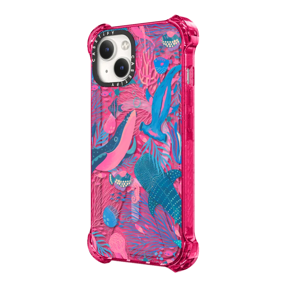 Bounce iPhone 14 Plus Case MagSafe Compatible - Under the Sea by Grace Andersson