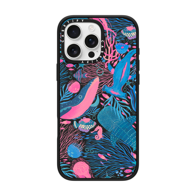 Grace Andersson x CASETiFY iPhone 16 Pro Max ケース マットブラック インパクトケース MagSafe対応 Under the Sea by Grace Andersson