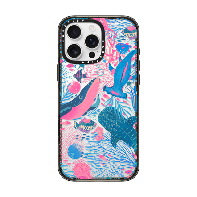 Grace Andersson x CASETiFY iPhone 16 Pro Max ケース ブラック インパクトケース Under the Sea by Grace Andersson