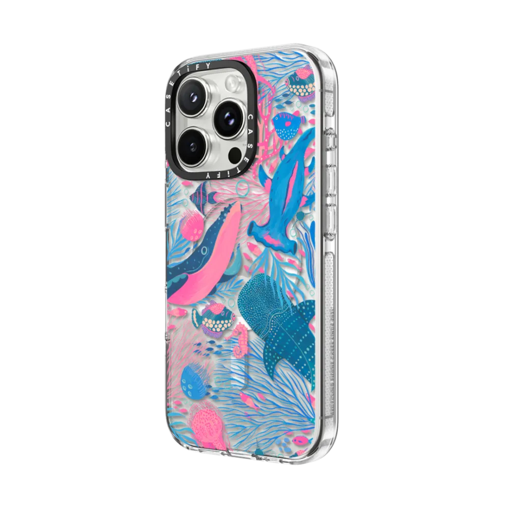 Clear iPhone 16 Pro Max Case MagSafe Compatible - Under the Sea by Grace Andersson